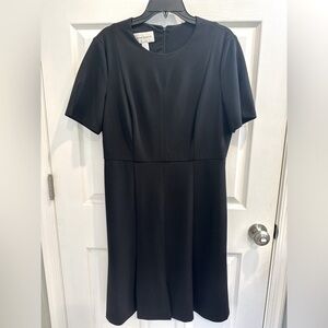 Black Donna Moran dress.